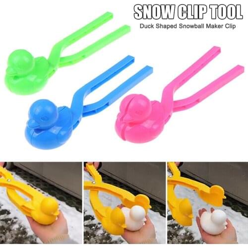 New Duck Shaped Snowball Maker Clip Children Outdoor Winter Snow Sand Mold Tool Toy Drop Shipping