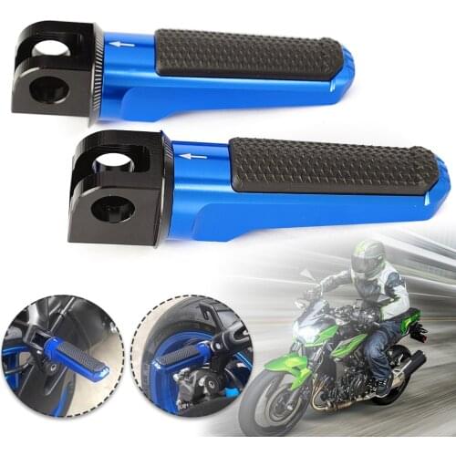 CNC Footrests Foot Pegs Front Rider Pedal for Kawasaki ZX-6R ZX-10R ZX6R ZX10R Z750R Z800 Z800E Z1000 Z1000R