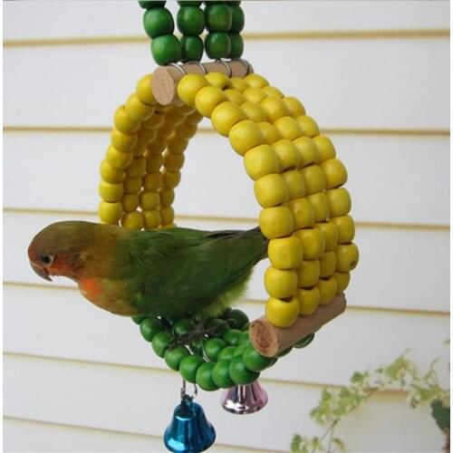 Pet Bird parrot bird toy bird supplies swivel ladder chew toy parrot swing bar ladder elevated station 13cm