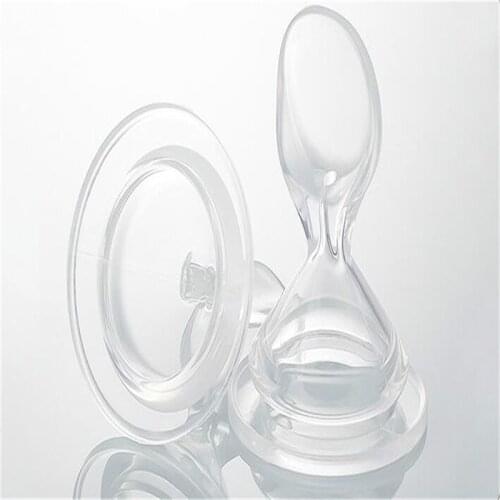 Feeding Cross Hole Pacifier Childs Baby Milk Bottle Food Supplement Nipple Rice Soup Spoon Boy Girl Feeder