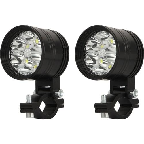2 pcs Motorcycle Spotlights LED Headlights Auxiliary Lamp Motorbike Spotlight Accessories Moto Spot Head Lights