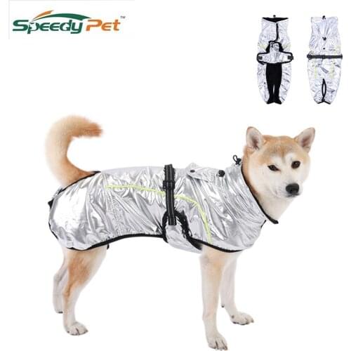 Warterproof Fashion Space Suit Pet Dog Winter Clothes Self-warmming Pet Jacket Suit For Small Medium Big Dog Puppy