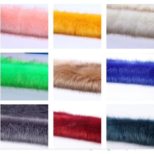 High-grade Dye tip faux fox fur,Super soft and thick felt cloth plush fabric,Fur clothing materials,170cm*45cm(half yard)/pcs