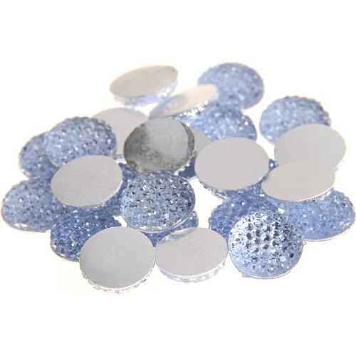10mm 100pcs Many Colors Round Flatback Non Hotfix Scrapbook Resin Rhinestones Use Glue On DIY Crafts Jewelry Art Accessories