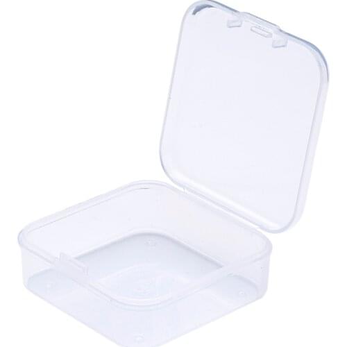 10pcs Clear Square Plastic Bead Storage Containers Carrying Cases Storage Beads Containers Packaging Display Boxes 3 Size