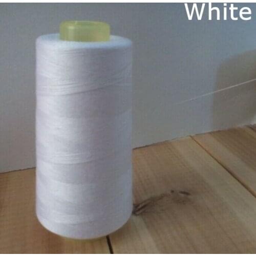 3000 Yards 40s/2 Polyester Durable garment white sewing machine threads shirt yarns