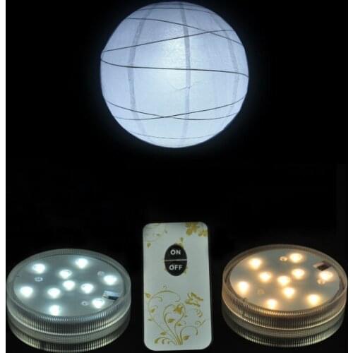 4pcs Wedding Decor LED Light Remote Controlled Base Waterproof Submersible LED Lights for Party Hookah Decor