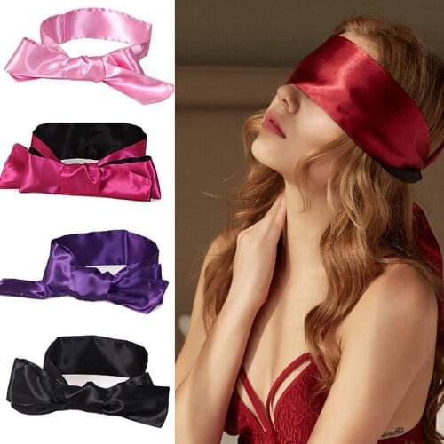 Satin Silk Sleep Mask Sexy For Women Silk Eye Cover Savour Eye Patches Cute Blindfold Silk Ribbon Gift Surprise High Quality 1Pc