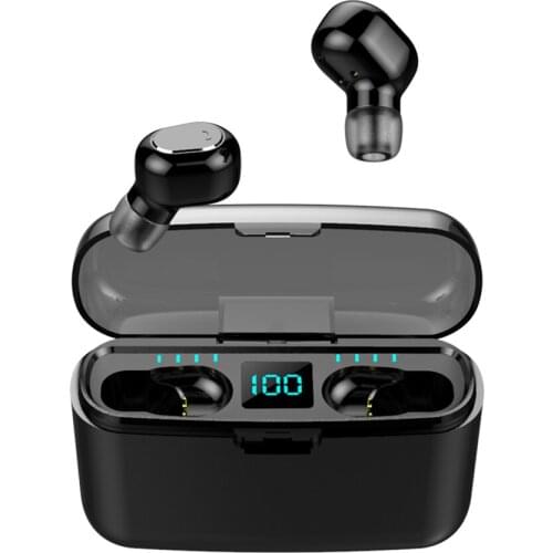 Wireless Earphone Touch Control TWS Bluetooth 5.0 Earphones Stereo LED Display Sports Waterproof Headsets Dual Microphone