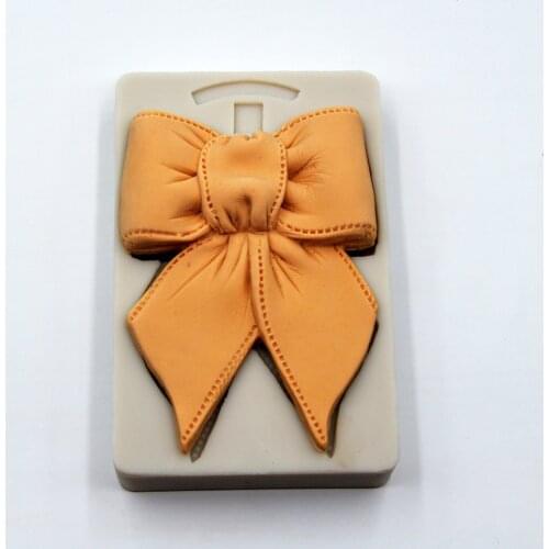 Large Bow Mould Cake Decoration Mold Fondant Chocolate Silicone Mold Candy Mold Christmas Cake Decoration New Year Gift Decor