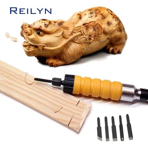 Electric Carving tool electric chisel woodworking chisel root carving tool carpenter graving tool chisel