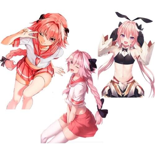 Fuzhen Boutique Decals Exterior Accessories Astolfo Japanese Anime Girl Bike Car Body Sticker Vinyl Pvc Waterproof Stickers