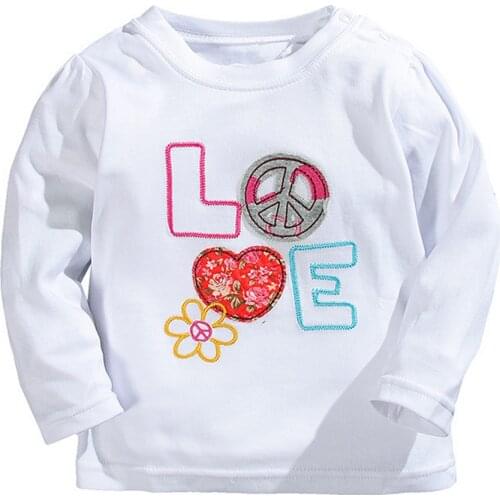 Boys Girls Long Sleeve T-shirts Spring Autumn Kids Tees 100% Cotton Boy Girl T shirt Children Pullover Tops Baby Clothes 1-5Year