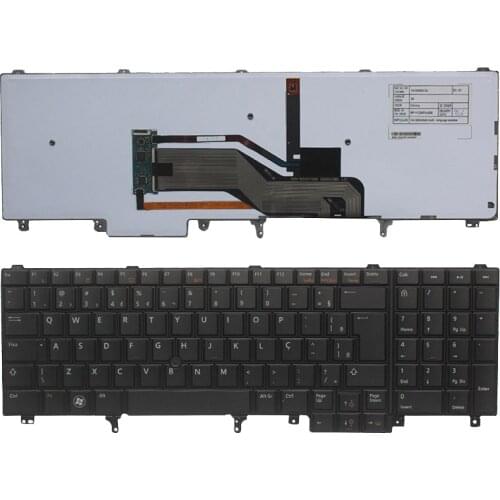 Brazilian/Norwegian/Danish Laptop Keyboard For DELL E6520 Teclado E6530 E6540 E5520 E5520M E5530 Backlit Pointer