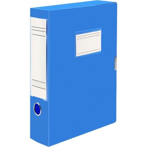 A4 Size File Box Office Supplies PP Plastic Waterproof Data Box Area Marked File Storage Folder Organizer For Home