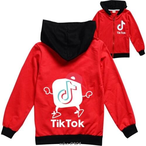 Hot Tik Tok Girls jacket autumn children cardigan girl zipper sweater girls coats children clothes kids coat Hoodie Sweatshirt