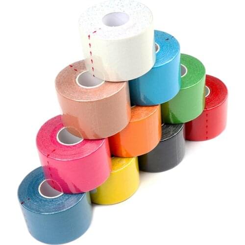 5 Size Tapes Kinesiology Tape Athletic Recovery Medical Roll Self Adherent Wrap Taping Muscle Pain Relief Knee Pads