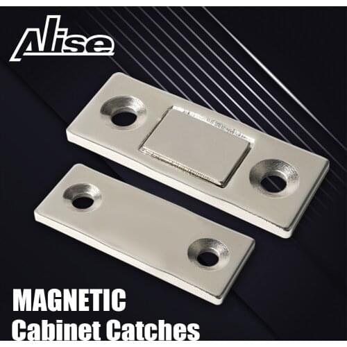 2pcs/Set Magnetic Cabinet Catches Magnet Door Stops Hidden Door Closer With Screw For Closet Cupboard Furniture Hardware