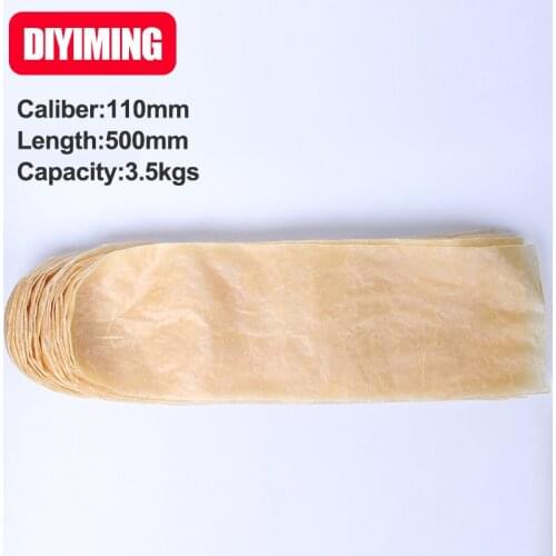 DIYIMING 10pieces big ham sausage packing casing diameter 110mm length 500mm per piece ham sausage dry casing