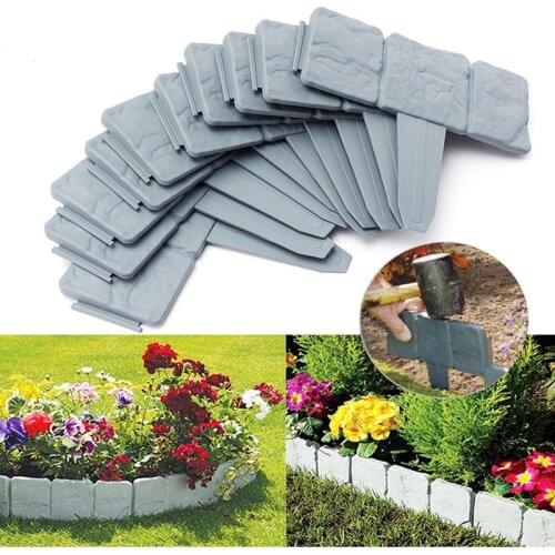 Imitation Stone Plant Support Stake Simulation Blocks Garden Flower Rack Reusable Plastic Cage Holder 2 Sizes & Colors L