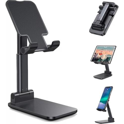 Phone Stand For iPhone 12 Pro Xiaomi Samsung Foldable Desktop Phone Holder Universal Cell Phone Holder For Huawei Tablet Support
