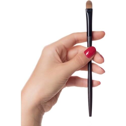 F15 Professional Makeup Brushes Resilient Synthetic Fiber Concealer Creamy Eye Shadow Brush Ebony Handle Cosmetic Make Up Brush