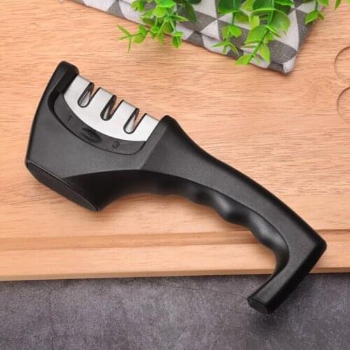 Professional Kitchen Sharpening Stone Grinder Knife Sharpener 3 Stages Diamond Ceramic Sharpener Tool Sharpening Stone