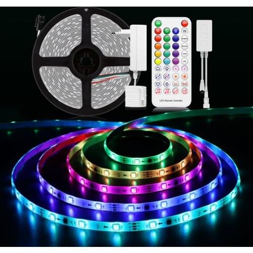 Dream Color WS2811 LED Neon Lights RGB Pixels LED Strip Light Bluetooth Music Control For Room Car TV Bar Backlight Decoration