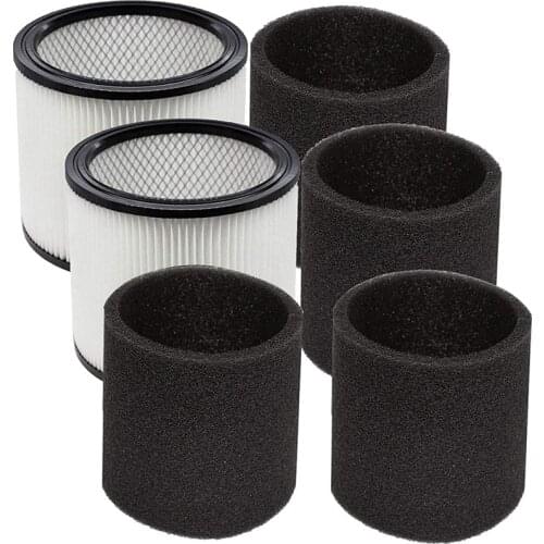 Foam Sleeve Filter for Shop-Vac 90304 90350 90333 Cartridge Filter Replacement Fits Most Wet/Dry Vacuum Cleaners