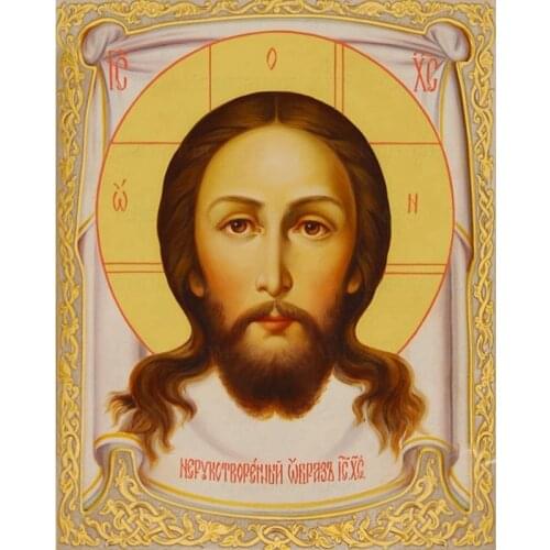 YNX new 5D diamond painting round diamond Jesus cross stitch hanging picture square diamond DIY religious diamond painting