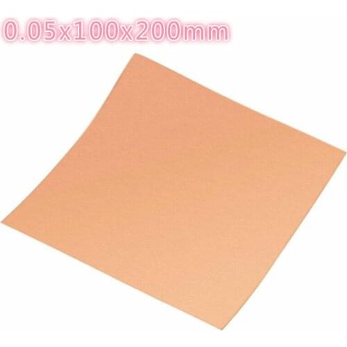 1 piece of red copper skin 0.05x100x200mm pure copper, copper plate, copper skin, copper foil, copper strip, copper strip metal