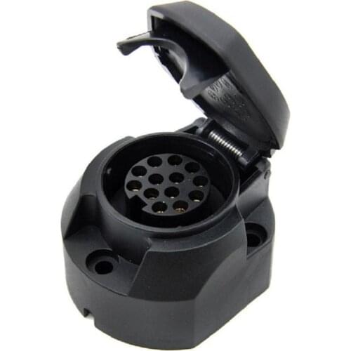 13 Pin Trailer Socket Wiring Connector 12V Tow Bar Towing RV Parts