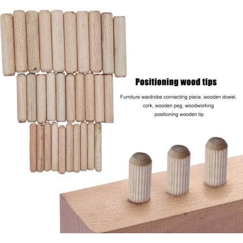 300Pcs Furniture Wooden Dowel Cabinet Drawer Round Fluted Plug Dowel Pins Rod Woodworking Craft Carpenter Tools