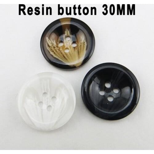5PCS 30MM Fruit Colors Advanced Dyed RESIN Buttons Shirt Coat Flower Button Brand Sewing Clothes Accessory R-323