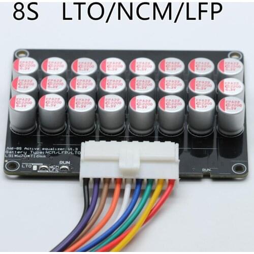 5A Active Equalizer Balancer 8S Lifepo4 Lithium Lipo LTO Battery Energy active equalization module Fit Capacitor Flying capacity
