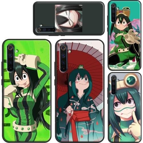 Asui Tsuyu My Hero Academia Case For OPPO Realme 8 Pro 6 7 Q3 Pro C3 C11 C15 C21 GT OnePlus 8 Pro 9 Pro 7T 8T 9R Cover