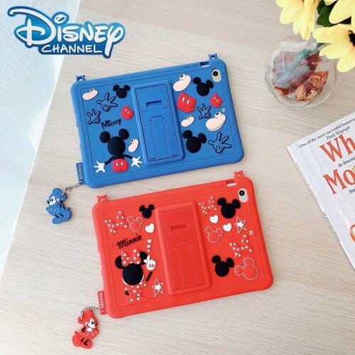 Disney Mickey Minnie Cartoon Protective Case For IPad 9.7 2018 2017 Pro 10.2 Cover for iPad Mini 2 3 4 Silicone Bracket Fundas