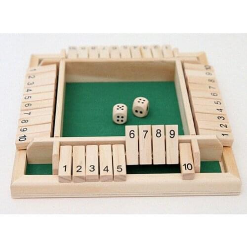 2/4 Players Number Drinking Games Digital Puzzle Board GameShut The Box Game Set For Friends/Family