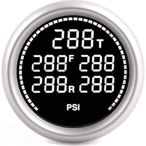 Pneumatic Ningbo Ruian 2" digital car air suspension dual air ride gauge with 5 meter wire sensors 5 display air pressure gauge