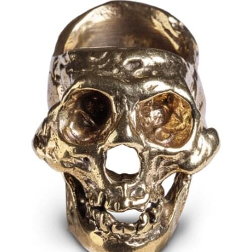 Skull cigar holder portable metal cigar holder pure copper retro creative snow plus bracket LB030510