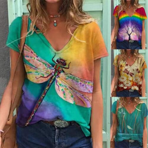 Happy Time Womens Summer T-shirts