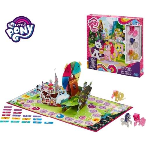 Hasbro My Little Pony Magic Game Dolls Friendship Is Magic Rainbow Pony Model Girl Board Game Toys Childrens Birthday Gift