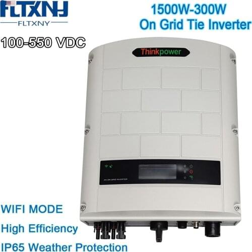 FLYT 1500W 3000W Solar On Grid Tie Inverter For Solar Pannel 1.5KW 3KW Wifi Mode Default with Input Single MPPT Waterproof