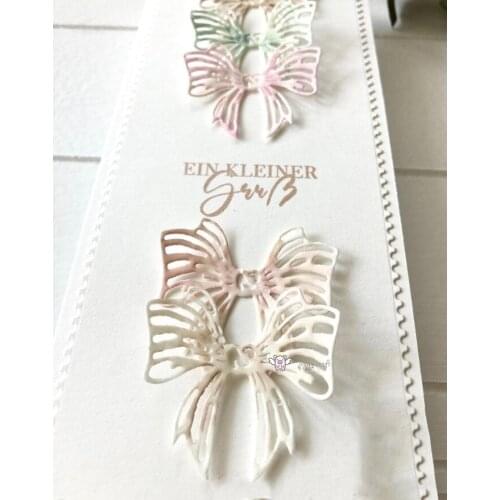 Mmao Crafts Metal Steel Cutting Dies Bow decoration Stencil For DIY Scrapbooking Paper/photo Cards Embossing Dies