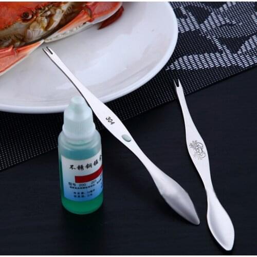 Stainless Steel Eating Crab Tool Zinc Alloy Multi-purpose Pliers Fork Fruit Fork Kitchen Gadgets Seafood Tools Walnut Needle