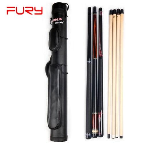 New Arrival FURY 3 Butts 4 Shafts Pool Stick Kit Cue Portable Case Billiard Accessories China Black White Camouflage Color