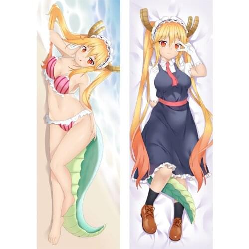 Newly Design Miss KobayashiS Dragon Maid Tohru Anime Body Pillow 6