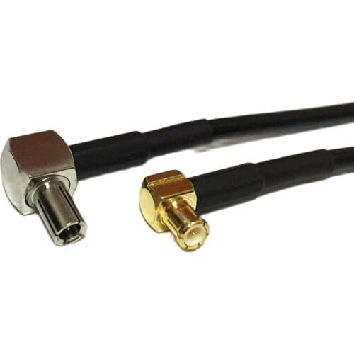 New Wireless Modem Wire TS9 Right Angle To MCX Male Plug Right Angle Connector RG174 Cable 20CM 8" Wholesale Pigtail
