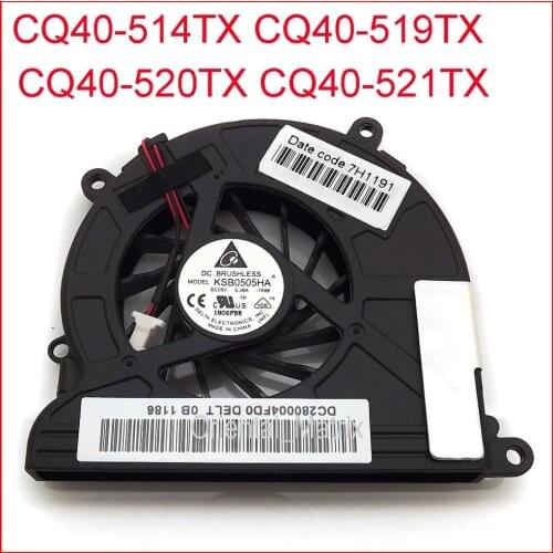 Original new KSB0505HA-7K88 DC5V 0.38A For HP CQ40-514TX CQ40-519TX CQ40-520TX CQ40-521TX Laptop CPU Cooler Fan