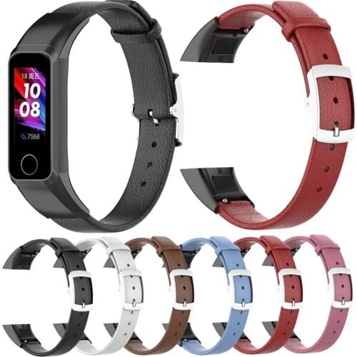 Essidi Geniue Leather Strap For Huawei Band 4 Wrist Band Bracelet Correa For Honor Band 5i Watch Replacement